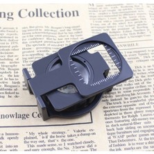 Büro Ev Ofis Için 15X Büyüten Büyüteç Katlanan Metal Kalite Kontrol Büyüteci