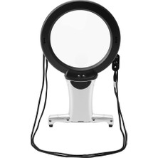 ForWhat Büro Ev Ofis Hobi Atölyesi Için 6x LED Eller Serbest Büyüteç Boyuna Asılır Dikiş Nakış Büyüteci