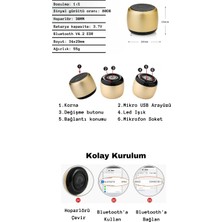 Mini Bluetooth Hoparlör | Taşınabilir, Su Geçirmez Ipx5, USB Şarjlı, 3D Surround Ses, Kamp ve Açık Hava Için Mükemmel Ses Deneyimi