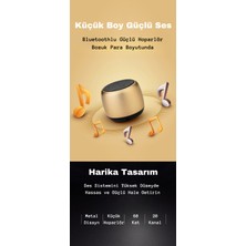 Mini Bluetooth Hoparlör | Taşınabilir, Su Geçirmez Ipx5, USB Şarjlı, 3D Surround Ses, Kamp ve Açık Hava Için Mükemmel Ses Deneyimi