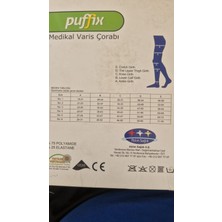Puffix Anti Emboli Çorabı Dizüstü Size:s Puffix