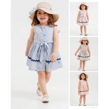 Şapkalı Kız Çocuk Elbise + Şapka. 2-5 Yaş