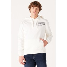 WRANGLER Regular Fit Normal kesim Ekru Erkek Sweatshirt