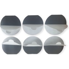 Çifttaraflı Köpük Bant Siyah 53MMX 50MM Çap Dairesel Özel Kesim ( 50 Adet)