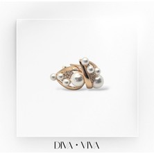 Divaviva - Vıp Incili Damla Model Kadın - Pearlora Küpe