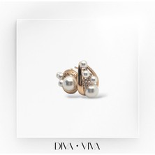 Divaviva - Vıp Incili Damla Model Kadın - Pearlora Küpe