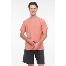 Quiksilver SLUB  KTTP MJR0 Pembe Erkek Kısa Kol T-Shirt
