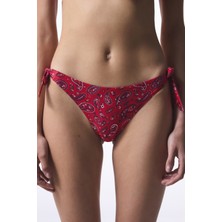 Etnik Desenli Tokalı Bandana Brazilian Bikini Altı