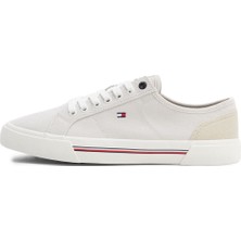 Tommy Hilfiger CORE CORPORATE VULC CANVA Bej Erkek Sneaker