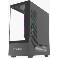 Strong Melkor Siyah 6x 120MM Argb Atx Gaming Bilgisayar Kasası Powersız