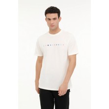 Lumberjack ML MESUS 11URBNG2022 4FX Ekru Erkek Kısa Kol T-Shirt