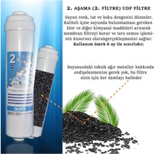 Kapalı Kasa Inline Su Arıtma Cihazı Uyumlu 80 Gpd Domestic Membranlı 6 Aşamalı Filtre Seti