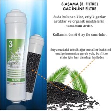 Kapalı Kasa Inline Su Arıtma Cihazı Uyumlu 80 Gpd Domestic Membranlı 6 Aşamalı Filtre Seti