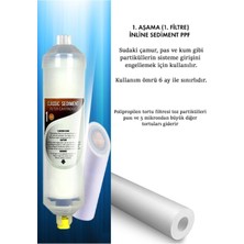 Kapalı Kasa Su Arıtma Cihazı Uyumlu Yeni Seri Inline 5 Aşamalı Filtre Domestic Membranlı Set