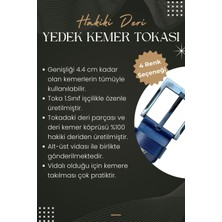 Süzer Deri Siyah 4.5 Cm. Yedek Kemer Tokası  Deri Vidalı
