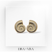 Divaviva - Büyük Denizkabuğu Kadın - Shellora Küpe