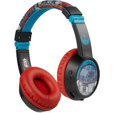 Star Wars Darth Vader R2-D2 Artoo-Deetoo Droid Bluetooth Kulaklık Mikrofonlu Kablosuz Çocuk Kulaklığı Lisanslı SW-9938-DS