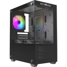 Strong Berry Siyah 3x 120MM Argb Matx Gaming Bilgisayar Kasası Powersız