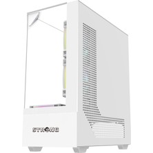 Strong Diamond Beyaz 6X120MM Argb Atx Gaming Bilgisayar Kasası Powersız