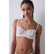 Stone V Wire Kırık Beyaz Sütyen