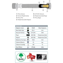 Bağlantı ve Batarya Hortumu - 3/8 N İnç 60 cm