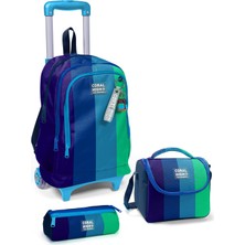 Coral High Kids Renkli Çizgili 3’lü Okul Çanta Seti SET0123981