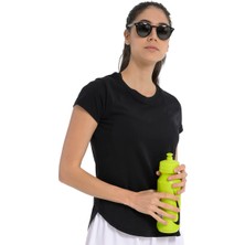 Sendai Kadın Siyah Günlük Stil T-Shirt 25YK013-SYH