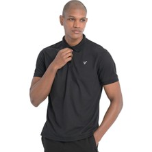 Furano Erkek Siyah Günlük Stil T-Shirt 25YE017-SYH