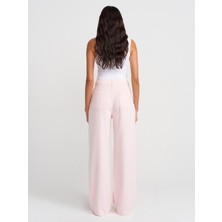 71999 Yumuşak Dokulu Denim Pantolon-Pembe