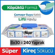 Sleepy Kireç Sökücü Çamaşır Suyu Katkılı Yüzey Temizlik Havlusu 30 Yaprak Sleepy