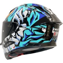 Sw 868 Cannıbal Black Blue Full Face