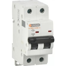 Günsan 63A 2 Kutuplu 10KA Sigorta
