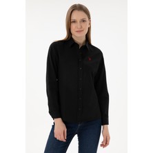 U.S. Polo Assn. Kadın Siyah Gömlek Basic 50288851-VR046