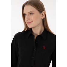 U.S. Polo Assn. Kadın Siyah Gömlek Basic 50288851-VR046