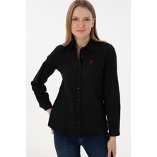 U.S. Polo Assn. Kadın Siyah Gömlek Basic 50288851-VR046