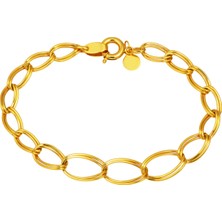 Süzme Uzayyolu Sarı Altın Bileklik