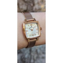 Daniel Klein DKE.1.10844 Hasır Kordon Romen Rakamlı Kare Kadran Kadın Kol Saati