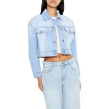F21 Denim Trucker Ceket
