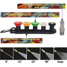 Coofbe Karcher K Serisi Ile Uyumlu 5 Nozzle Set Basınçlı Araç Yıkama Tabancası Seti Basınçlı Yıkama Makinesi Bear