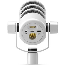 Rode Podmic USB White  - Yeni Nesil  Analog / USB Dinamik Podcast Mikrofonu