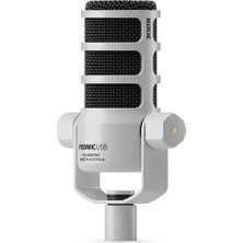 Rode Podmic USB White  - Yeni Nesil  Analog / USB Dinamik Podcast Mikrofonu