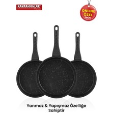 Kahramanlar 3’lü Döküm Tava Seti