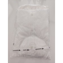 Erkek Slim Fit Düğmeli Yaka Beyaz Gömlek