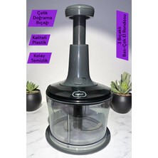 Basmalı El Rondosu Manuel Bas-Çek Çelik 3 Bıçaklı Rondo 1 kg Hacimli 15X12 cm