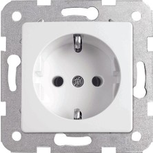 Belirtilmemiş Viko Karre Beyaz Topraklı Priz Mekanizma