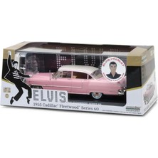 Greenlight 1/43 Elvis Presley (1935-77) - 1955 Cadillac Fleetwood Series 60 "pink Cadillac" With Elvis Presley Figure