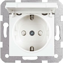 Viko Karre Beyaz Kapaklı Top Priz Mekanizma