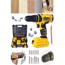 Takım Çantalı 298VF 25AH Şarjlı Matkap 24 Parça Set Hediyeli Akülü Vidalama 72 Volt 2 Yıl Darbeli 2