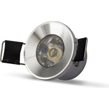 Belirtilmemiş Noas 2W Yıldız Spot Krom Kasa Beyaz Işık 20ADET