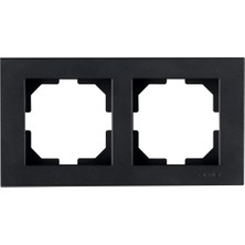 Belirtilmemiş Arvia Karen Metalik Siyah Ikili Çerçeve